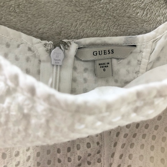 Guess | White Eyelet Dress | Size 0 - Picture 5 of 6